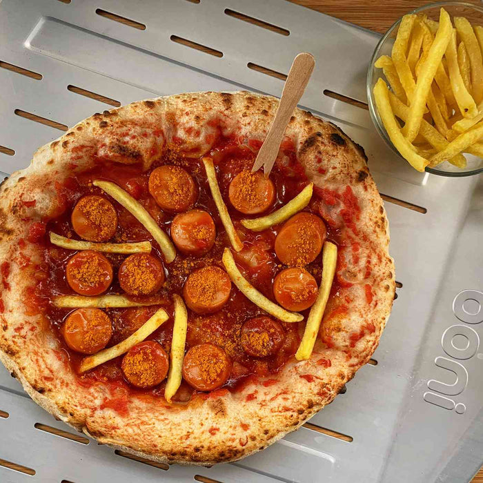 Currywurst-Pizza