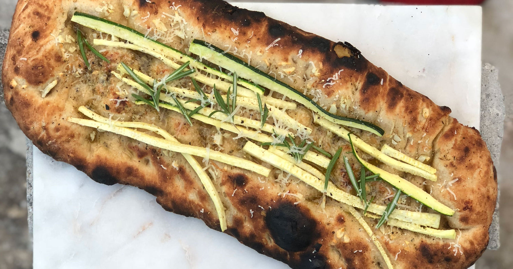 Zucchini &amp; Parmesan Focaccia