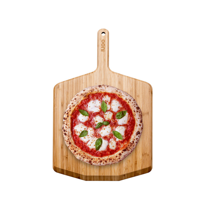 Ooni Pizzaschieber Bambus und Pizzabrett | Klicke auf dieses Bild, um den Galeriemodus des Produkts zu öffnen. Der Produktbild-Galeriemodus ermöglicht es dir, die Bilder zu vergrößern.