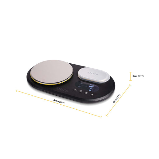 Ooni Dual Platform Digital Scales Measurements