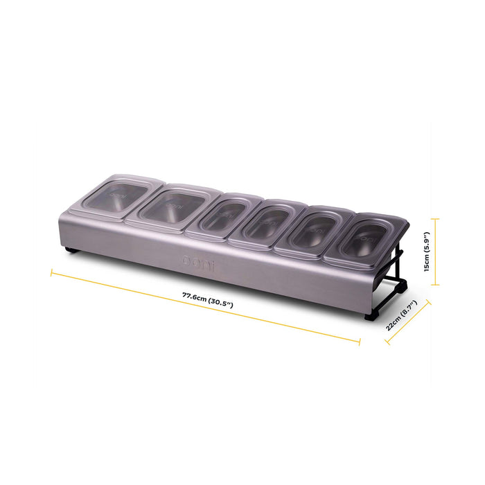 Ooni Pizza Topping Station Measurements | Klicke auf dieses Bild, um den Galeriemodus des Produkts zu öffnen. Der Produktbild-Galeriemodus ermöglicht es dir, die Bilder zu vergrößern.